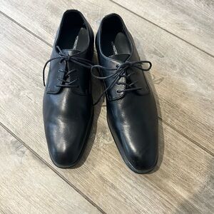 Nordstrom Black Leather Mens dress shoe size 9.5